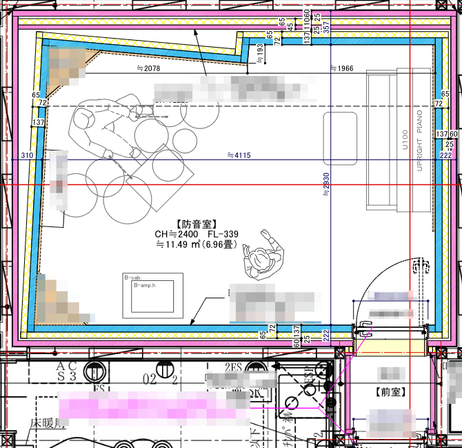 約1ヶ月半で完工!遮音性能と音響性能に満足しています